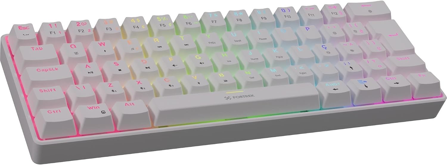 Teclado Mecânico Fortrek Gravity Air Compact Wireless Branco 4