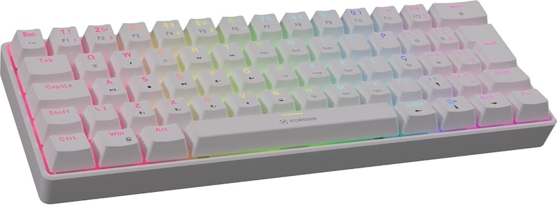 Teclado Mecânico Fortrek Gravity Air Compact Wireless Branco 4