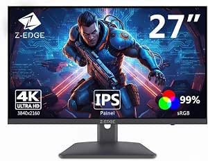 Monitor de Escritório 27" 75 Hz 4K Painel IPS 1