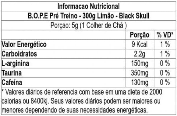 Pré-Treino B.O.P.E 300 g 2