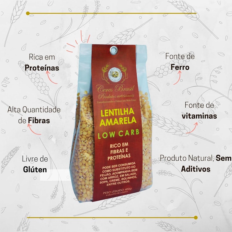 Lentilha Amarela Ceres Brasil 2
