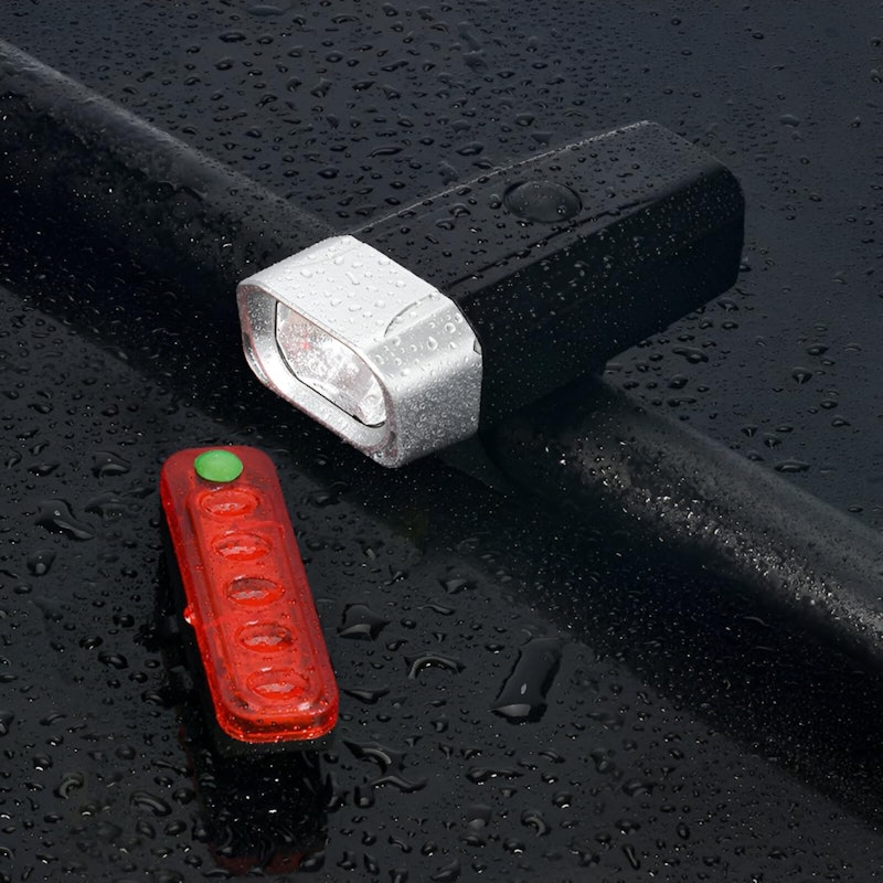 Kit Lanterna Bike Farol Luz Bicicleta Recarregável 4