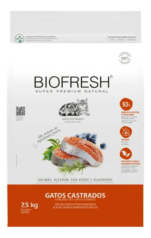 Biofresh Gatos Castrados Salmão 1