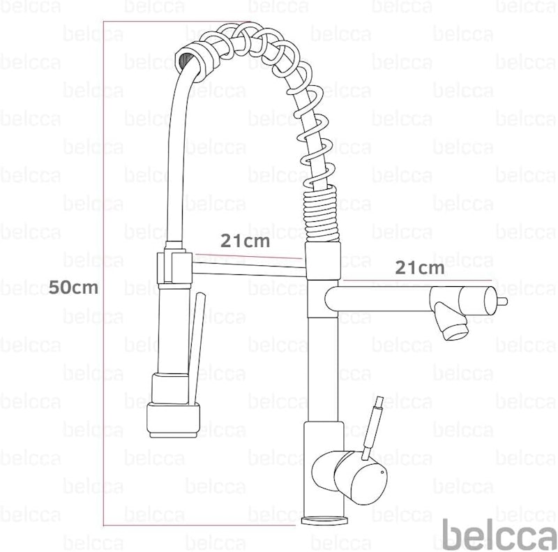 Torneira Gourmet 50 cm com Misturador Belcca 4