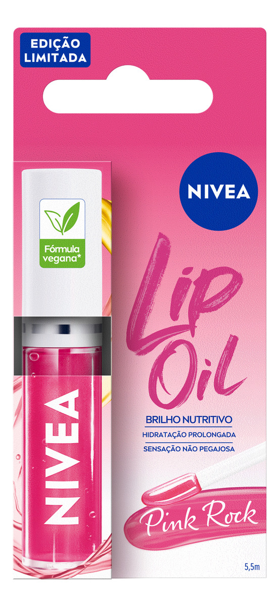 Nivea Lip Oil Brilho Nutritivo Pink Rock 1