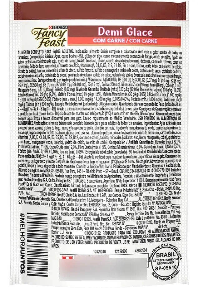 Alimento Úmido Fancy Feast Demi Glace 2