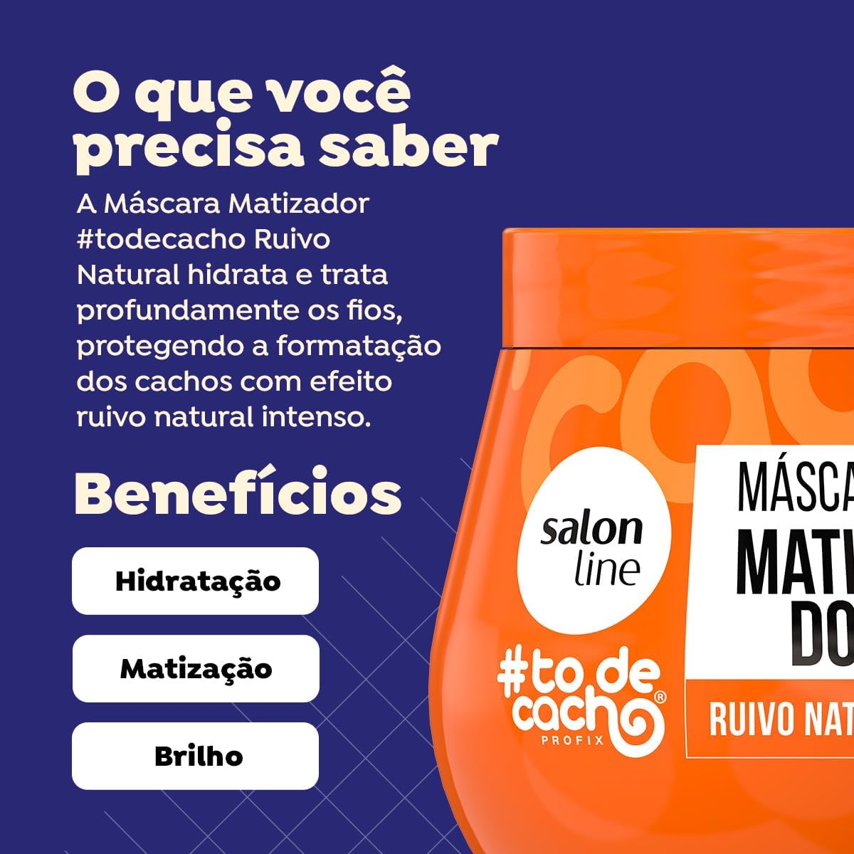 Máscara Matizadora #todecacho Ruivo Natural 2