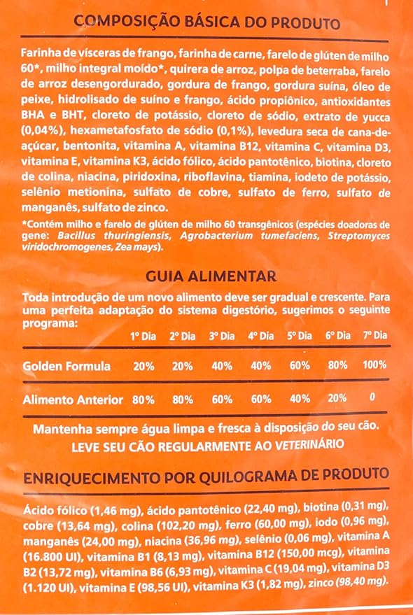 Ração GoldeN Fórmula Cães Filhotes Carne & Arroz 5