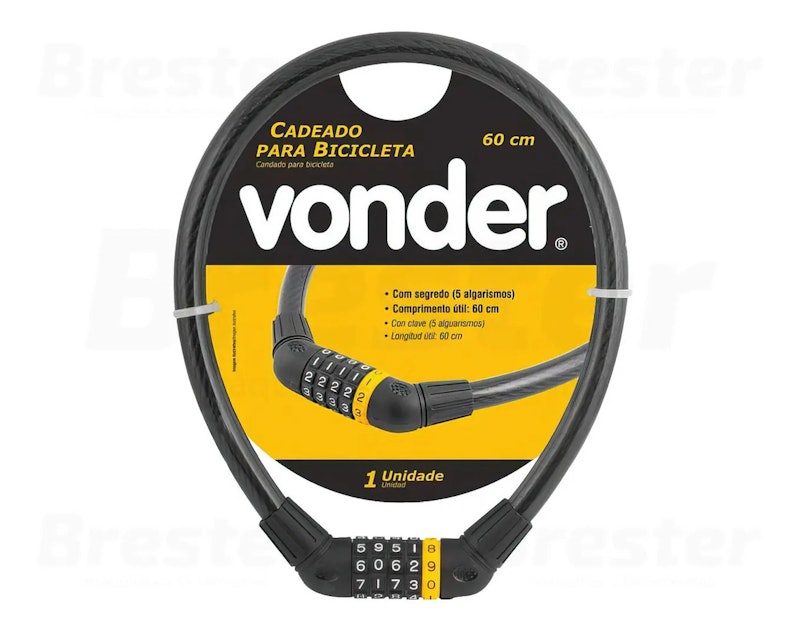 Cadeado para Bicicleta 60 cm com Segredo VONDER 1
