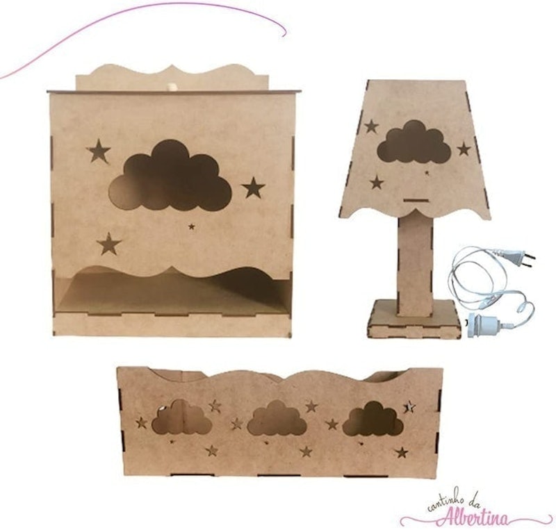 Kit Higiene Bebê Nuvem com Fiação 3