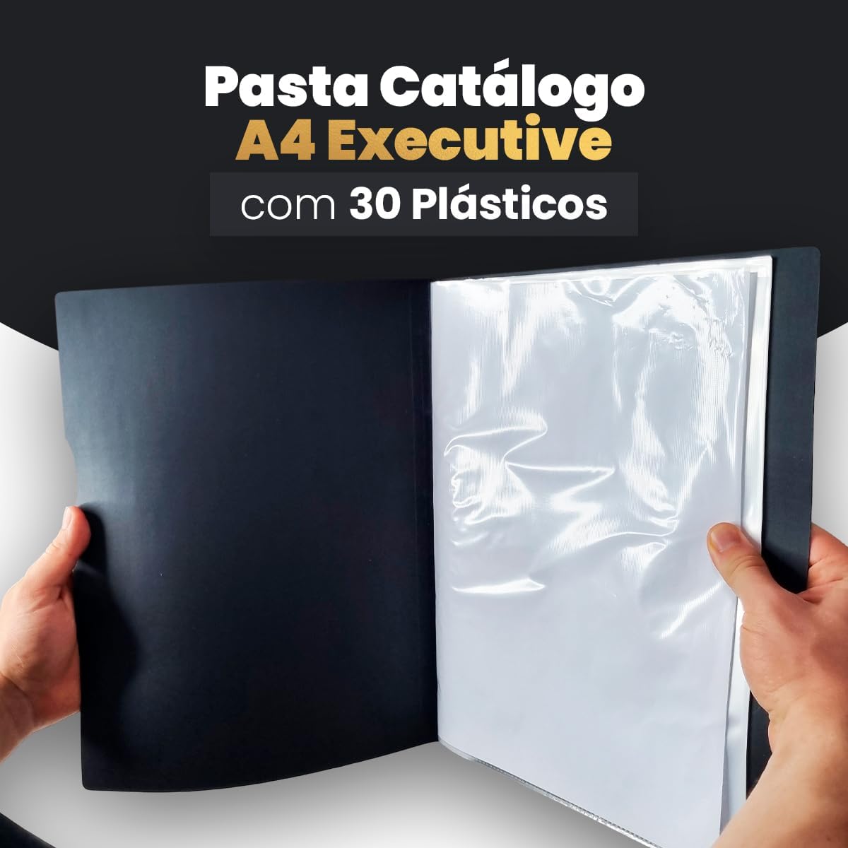 Pasta Catálogo A4 Executive com 30 Plásticos 2