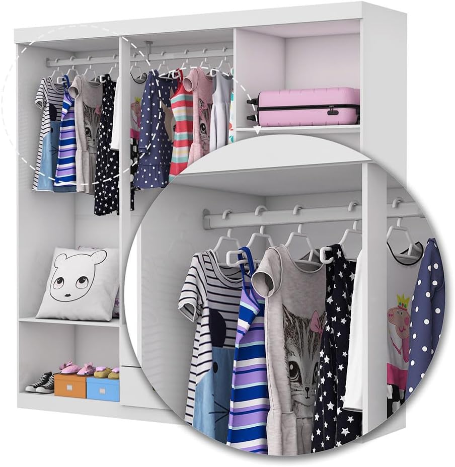 Guarda Roupa Infantil Elissa 6 Portas 5