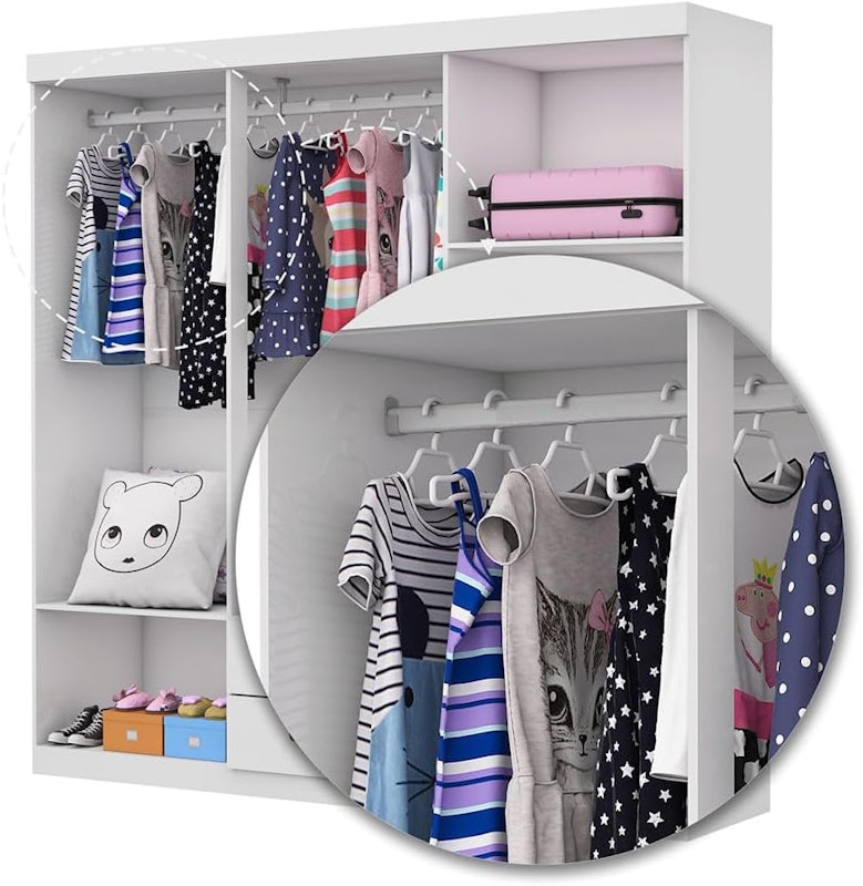 Guarda Roupa Infantil Elissa 6 Portas 5