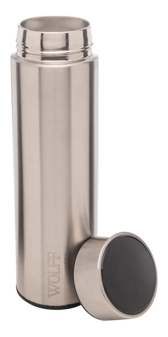 Garrafa Térmica de Aço Inox com Termômetro em LED 2