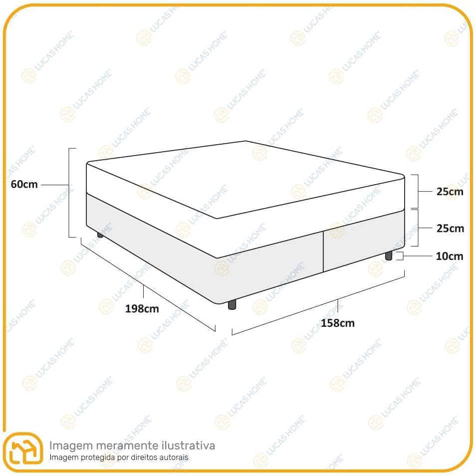 Cama Box com Colchão de Molas Ensacadas Ortobom AirTech Queen 5