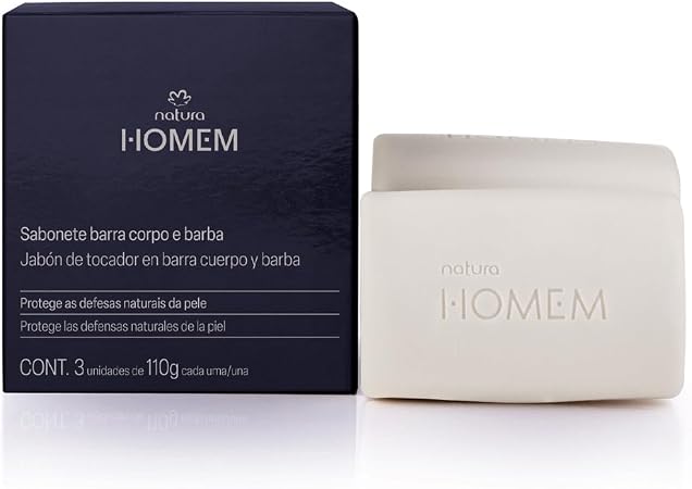 Caixa de Sabonetes em Barra 2 em 1 Corpo e Barba Homem 1