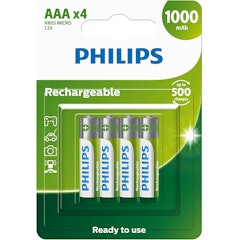 Pilha Recarregável AAA 1.2V 1000 mAh