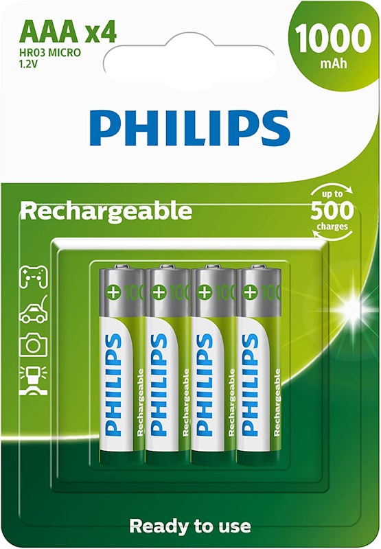 Pilha Recarregável AAA 1.2V 1000 mAh 1