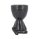 INTERPONTE Vaso Decorativo Robert Plant Perna Cruzada Mãos no Chão Preto 1