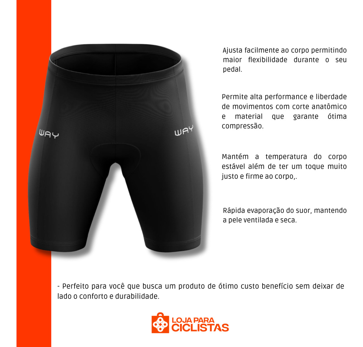 Bermuda Ciclismo Bike Acolchoada Masculina Short 5