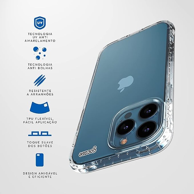 Capinha para iPhone 7 Plus Clear Logo White 4