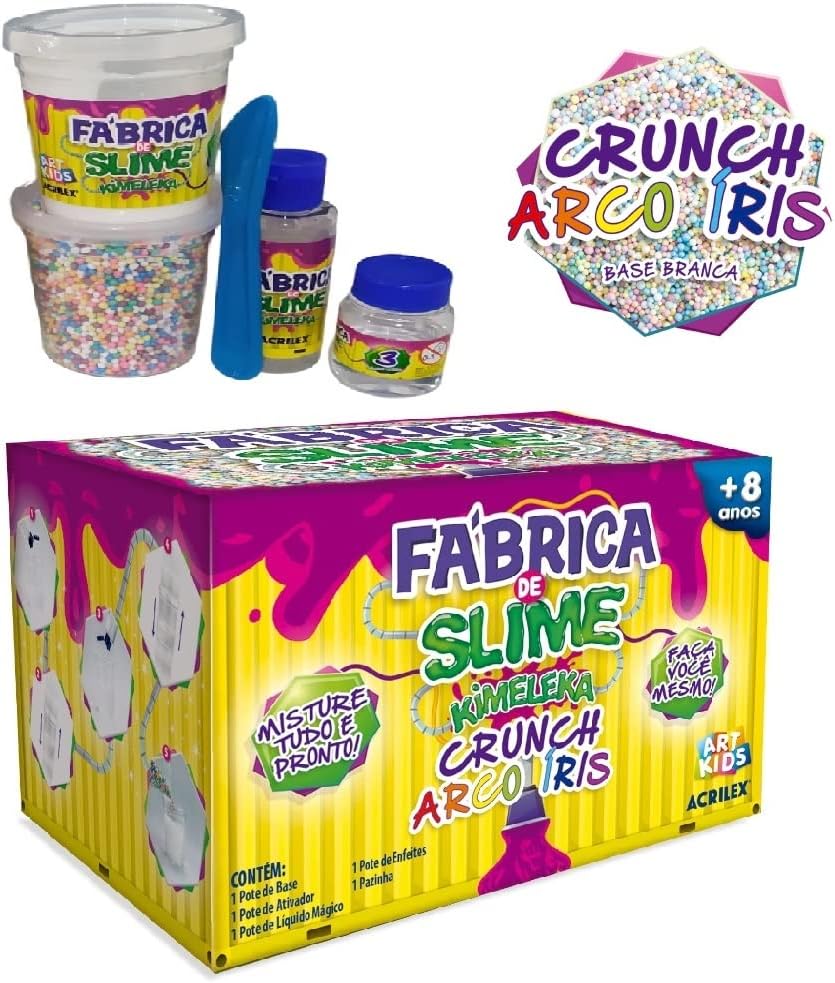 Kimeleka Fábrica de Slimes Crunch Arco-Íris 3