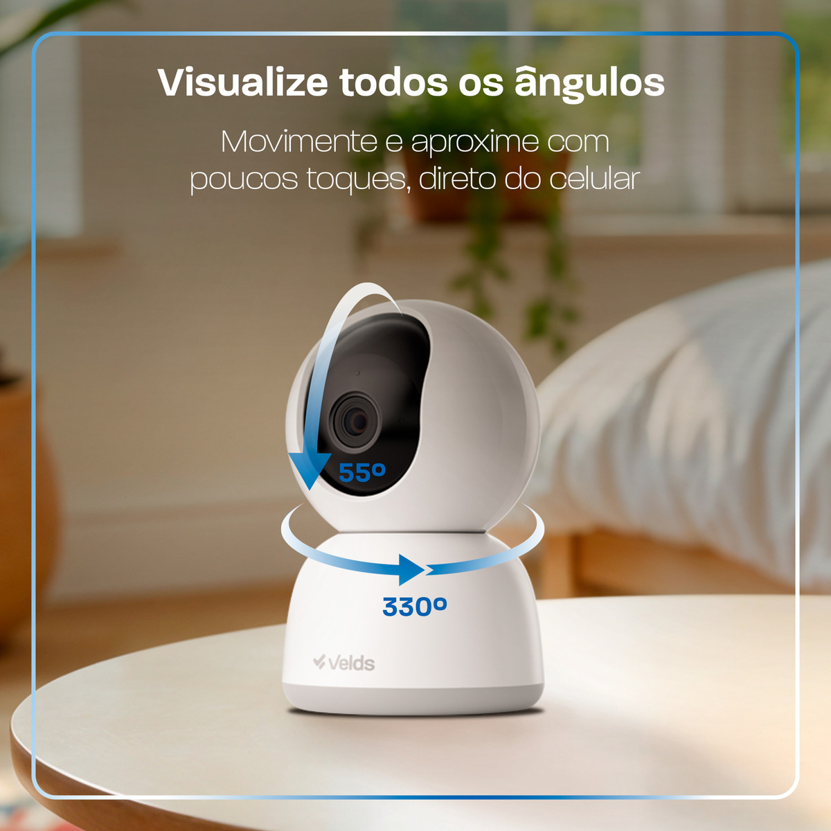Câmera 360° Wi-Fi Full HD 3