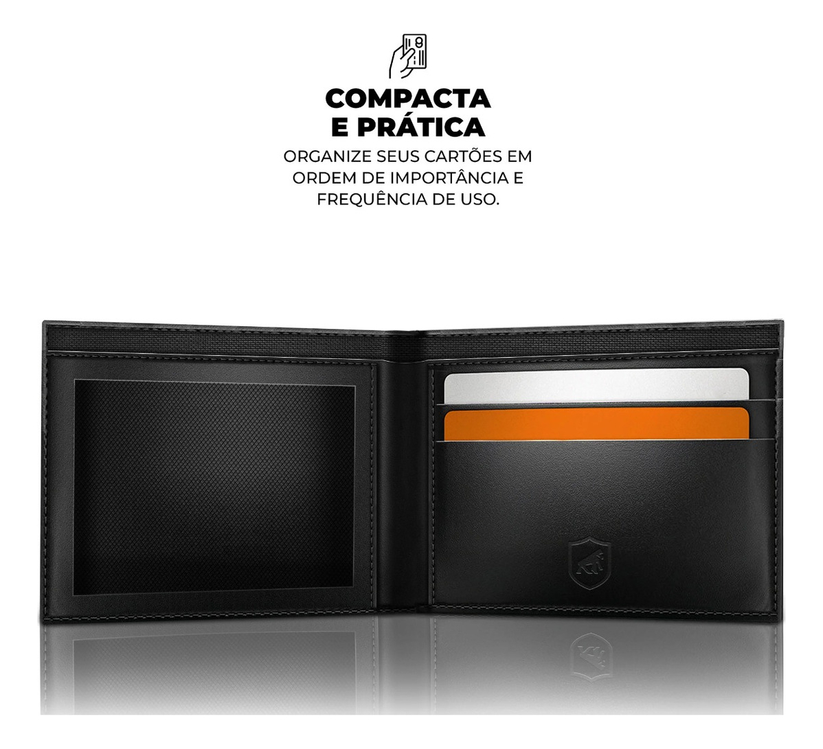 Carteira Masculina RFID - Porta Cartão - Ultra Slim 5