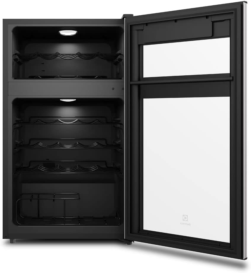 Adega de Vinho Climatizada 29 Garrafas com Dual Zone e Painel Digital 3