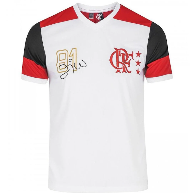 Camisa Retrô Flamengo Réplica Mundial 81 Zico DRY Masculina 1