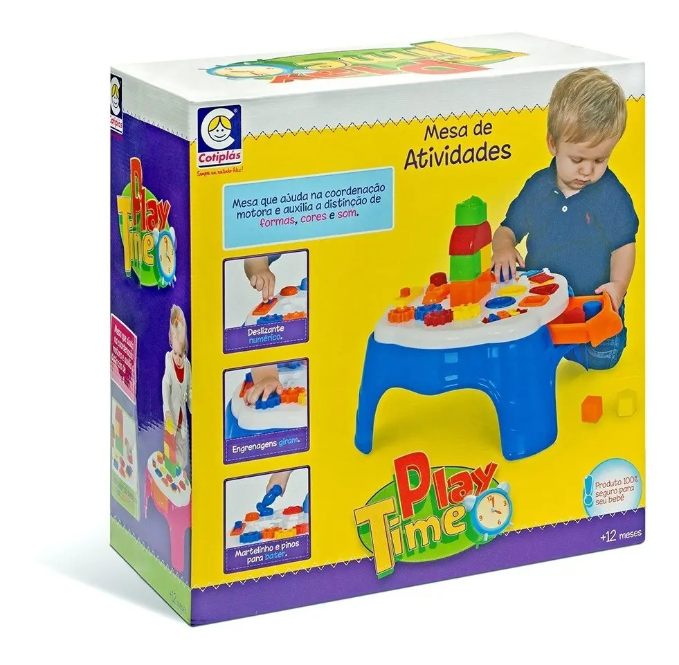 Brinquedo Play Time Mesa de Atividades Cotiplás 3