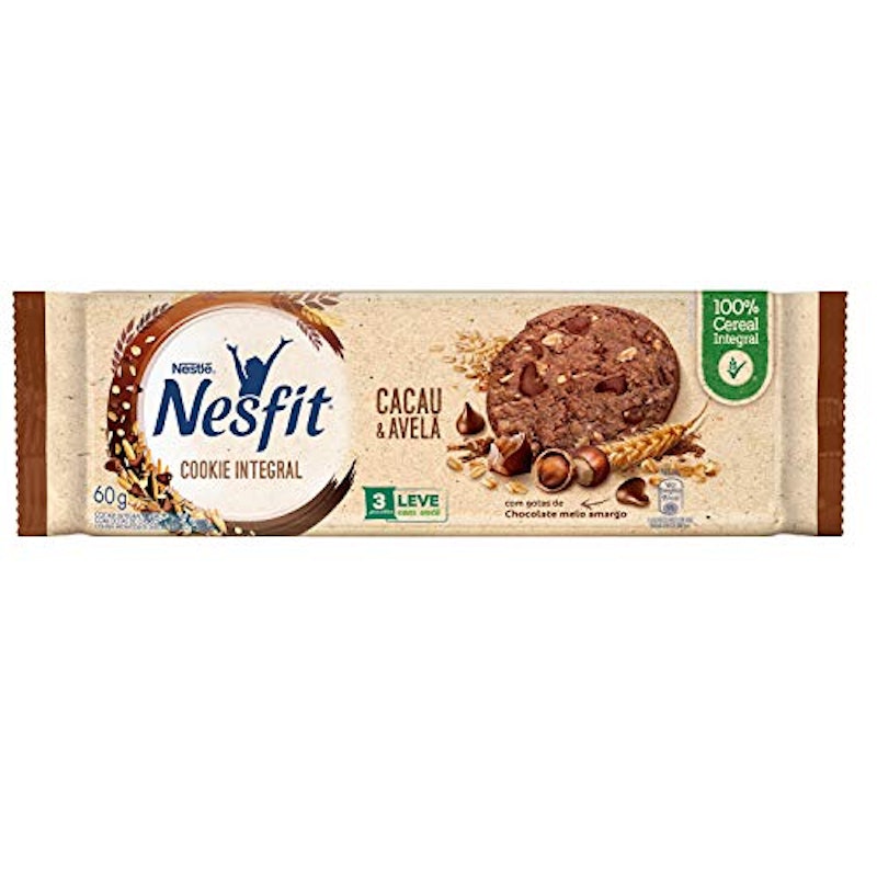 Nesfit Cookie Integral Cacau e Avelã 60 g 1