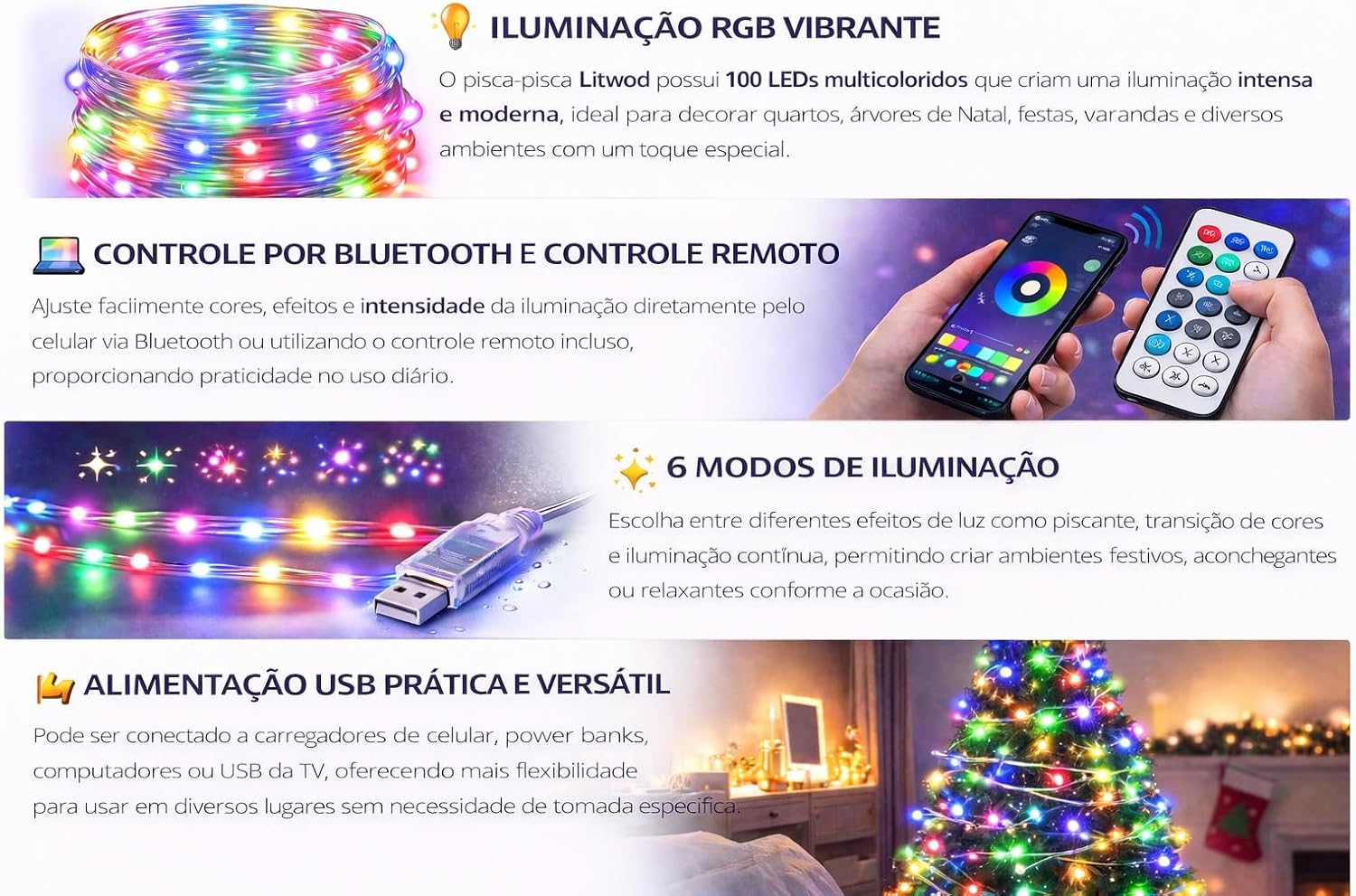 Pisca Pisca LED 10 m 4