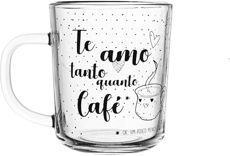 Conjunto 2 Canecas de Vidro Te Amo 2