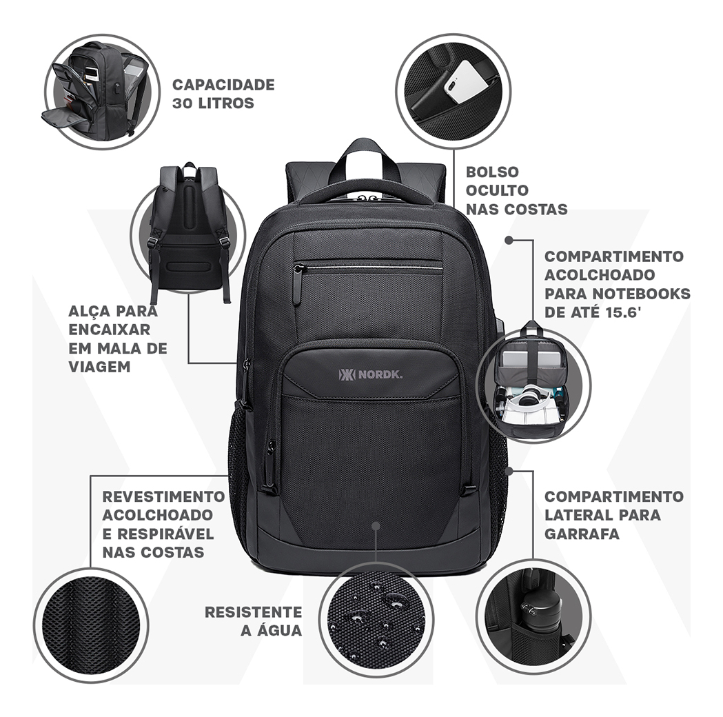 Mochila Executiva Nordk Pacer 2