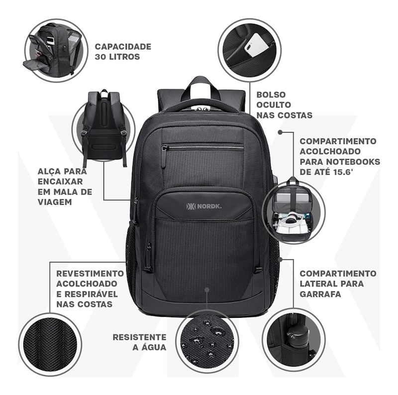 Mochila Executiva Nordk Pacer 2