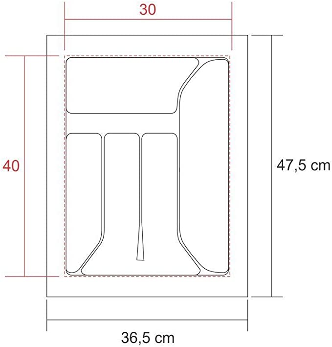 Divisoria de Talheres para Gavetas de Cozinha  2