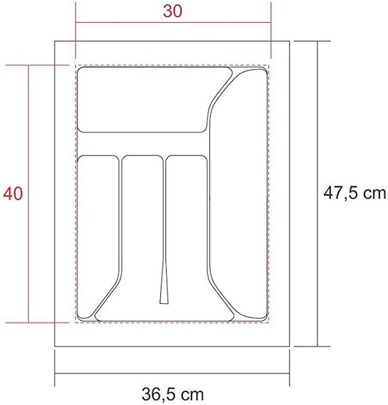 Divisoria de Talheres para Gavetas de Cozinha 2