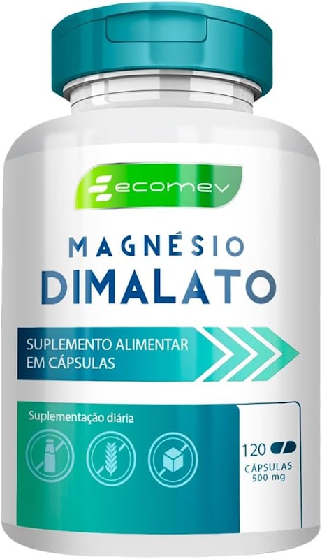 Magnésio Dimalato 500 mg 120 Cápsulas 1