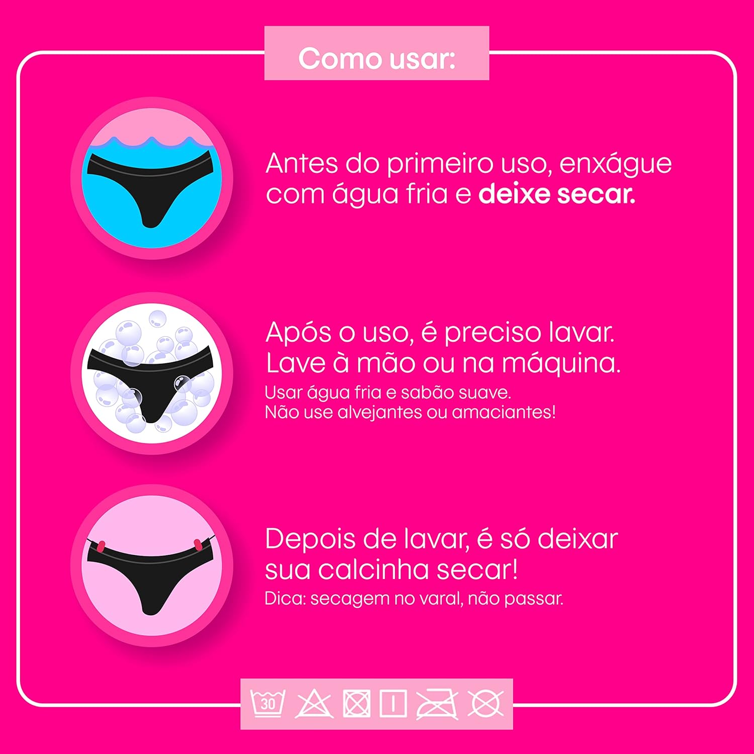 Calcinha Absorvente Intimus Bikini Leve a Moderado 4