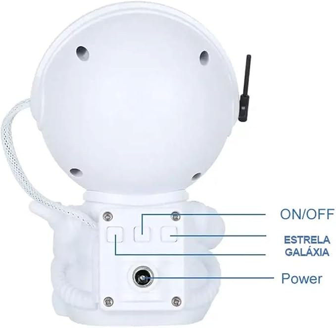 Projetor de Luz de Galáxia em Forma de Astronauta NO2SPY 5
