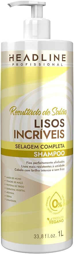 Shampoo Lisos Incríveis, Lisos Perfeitamente Alinhados e com Brilho 1