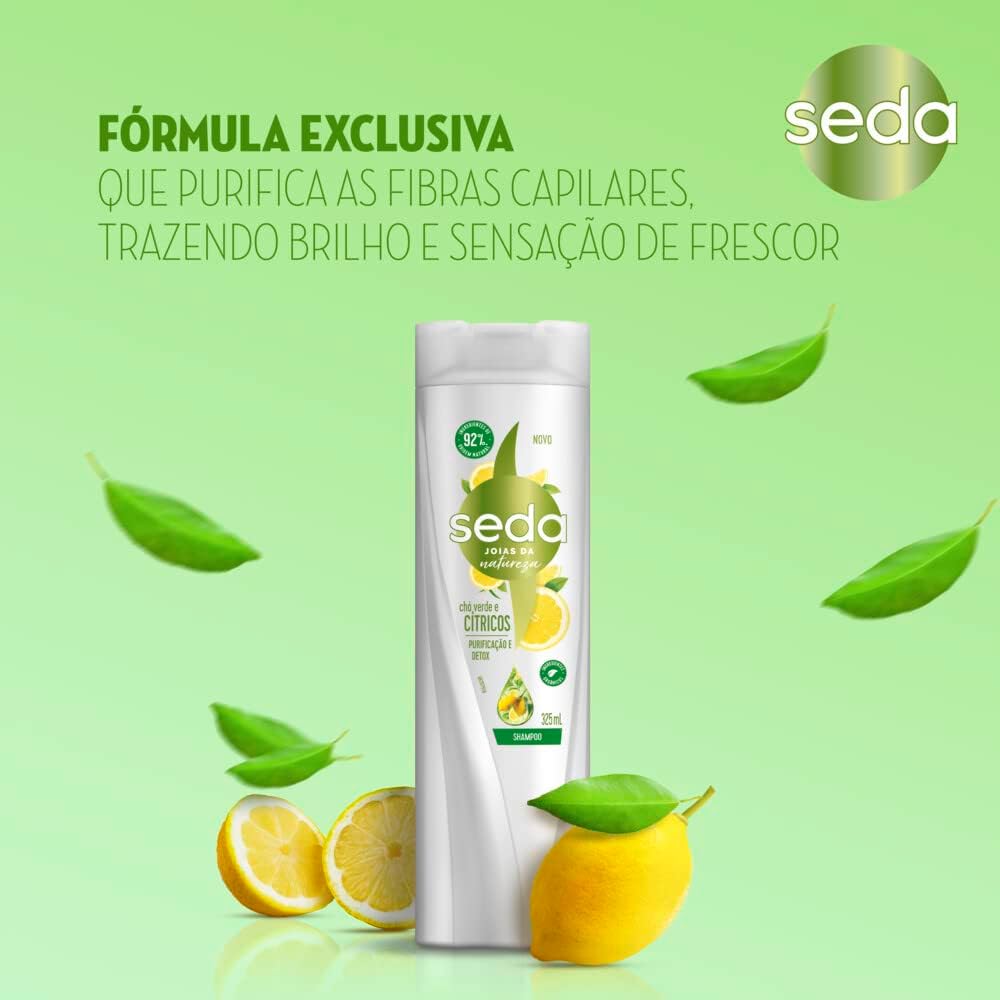 Shampoo Seda Chá Verde e Cítricos 3