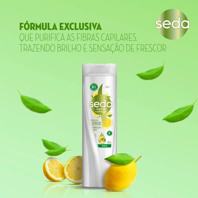 Shampoo Seda Chá Verde e Cítricos 3