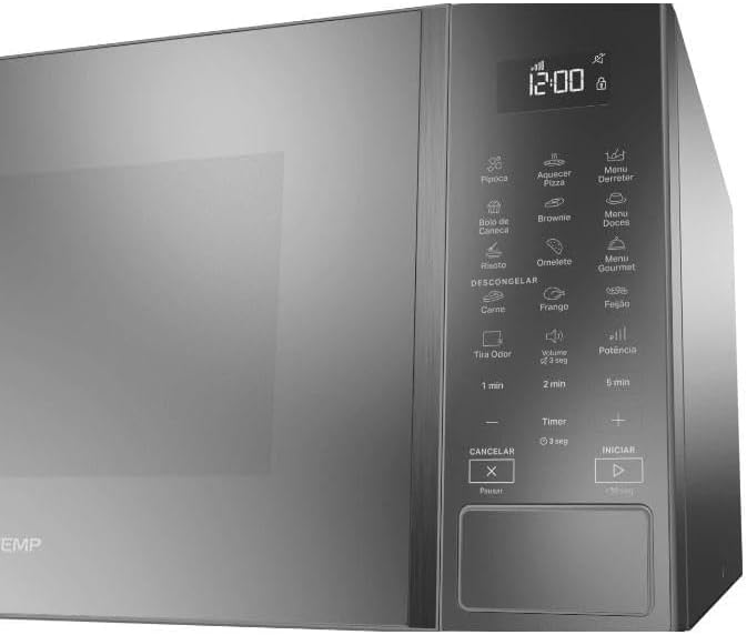 Micro-ondas 32 L Cor Cinza Espelhado com Menu Gourmet 4