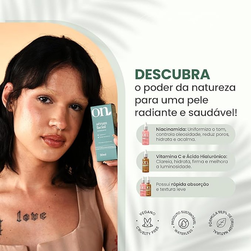 Sérum Facial Vitamina C e Ácido Hialurônico On 4