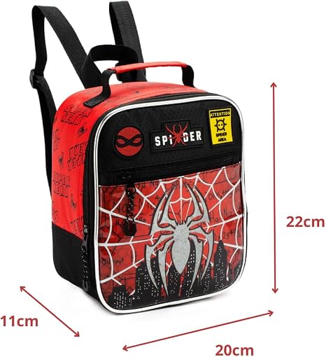 Kit Mochila Escolar Infantil com Rodinhas Spider 3 em 1 – Mochila + Lancheira Térmica + Estojo 4
