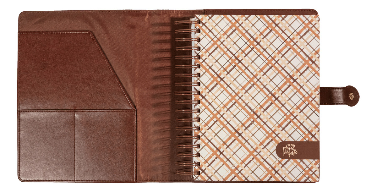 Planner de Couro sem Data Meu Plano Perfeito 5