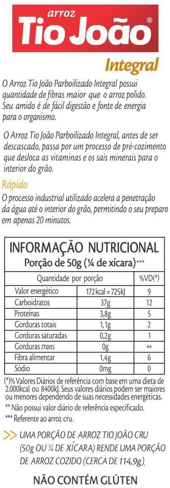 Arroz Tio João Integral  2