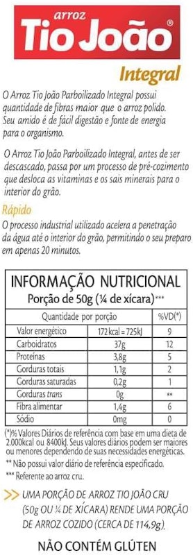 Arroz Tio João Integral 2